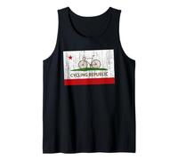 Ride Cali Golden State Road Cycling Vintage Graphic Tank Top