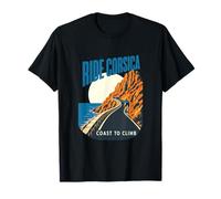 Ride Corsica Road Cycling Coast to Climb Island Route T-Shirt