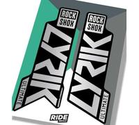 Ride Decals RockShox Lyrik Ultimate [MY20] Decals - Black and Metallic Silver Gloss