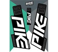 Ride Decals RockShox Pike Ultimate [MY20] Decals - Black and White Gloss