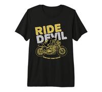 Ride Devil Motorcycle Rider Move Fast Think Faster Biker Premium T-Shirt
