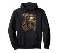 Ride Em Cowboy Design Pullover Hoodie
