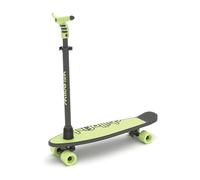 Ride-Ezy Electric Scooter for Kids - Silver/Green | 4.6kg Lightweight & Rechargeable Children's E-Scooter with Safety LED Lightning, Rear Foot Brake & Easy-To-Grip Adjustable Handlebars | Ages 6+
