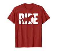 Ride Fast Running Horse Racing Silhouette Galloping Design T-Shirt