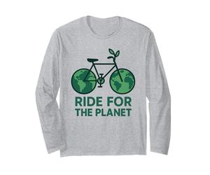Ride for The Planet Earth Day Bicycle Cyclist Biking Long Sleeve T-Shirt