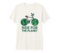 Ride for The Planet Earth Day Bicycle Cyclist Biking Premium T-Shirt