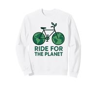 Ride For The Planet Earth Day Bicycle Cyclist Biking Sweatshirt