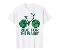 Ride for The Planet Earth Day Bicycle Cyclist Biking T-Shirt