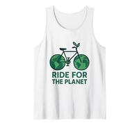 Ride for The Planet Earth Day Bicycle Cyclist Biking Tank Top
