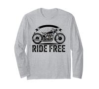Ride Free Motorcycle Biker Freedom Vintage Cruiser Long Sleeve T-Shirt