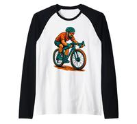 Ride Gravel Stay Wild Cycling Adventure Design Raglan Baseball Tee