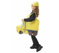 Ride in Yellow Truck Costume for Kids Engineering Vehicle Cosplay Costume for Halloween Carnival Party Outfit