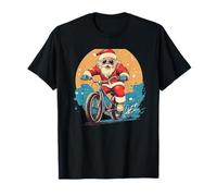Ride into The Holidays with Santa on a Bike T-Shirt