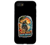 Ride Into Your Dreams Tropical Motorcycle Rider Sunset Case for iPhone SE (2020) / 7/8