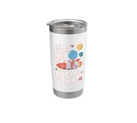 Ride is Rocket Ship Astronomy Astrology STEM Outer Space Stainless Steel Insulated Tumbler