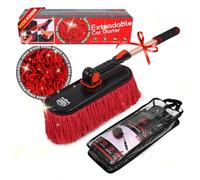 Ride kings Car Duster Exterior Scratch Free,Soft Car Brush Kit for Car,Truck,SUV,RV and Motorcycle,Wax Cotton Hair,Car Duster with Extendable Handle,Duster for Car Cleaning,Car Feather Duster,No Lint