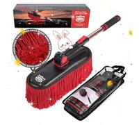 Ride kings Car Duster Exterior Scratch Free,Soft Car Brush Kit for SUV,RV,Car,Truck and Motorcycle,Wax Cotton Hair,Car Duster with Extendable Handle,Duster for Car Cleaning,Car Feather Duster,No Lint…