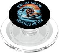 Ride Like the Tide Depends on You Jet Ski Summer PopSockets PopGrip for MagSafe