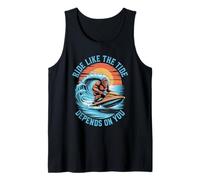 Ride Like The Tide Depends on You Jet Ski Summer Tank Top