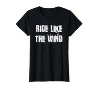 Ride Like the Wind Value Graphic T-Shirt, Women, Black, XS