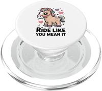 Ride Like You Mean It Cute Pastel Pony Horse PopSockets PopGrip for MagSafe