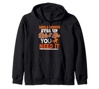 Ride Like You Need It Jockey Motivation Quote Zip Hoodie