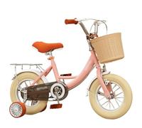 ride on car Bike for 3-12 Years Children Bicycles with Training Wheels Basket Doll Seat Coaster Brake wiggle cart(18inch)