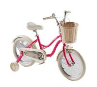 ride on car Kid Bike Dual Handbrake Toddlers Bicycle Age 3-12 Years With Woven Basket Auxiliary Wheels wiggle cart(Rot,20inch)