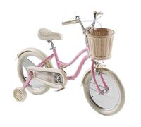 ride on car Kid Bike Dual Handbrake Toddlers Bicycle Age 3-12 Years With Woven Basket Auxiliary Wheels wiggle cart(Rose,16inch)