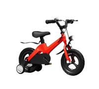 ride on car Kids Bike Ages 3-10 With Training Wheels Easy To Assemble Bicycle With Night Lighting wiggle cart(Rot,14inch)