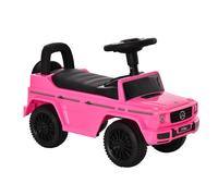 Ride-On Car Pink 62.5x28.5x41.5cm PP Seat 3-in-1 Sliding Toddler Toy w/Storage.
