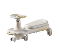 ride on car Ride-On Car With Music Lights Silent Wheels Trailer Indoor Outdoor Use Safe Educational Gift wiggle cart(Wei,Ordinary version)