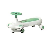 ride on car Swing Wiggle Car for Kids Ride On Scooterfor Ages 3 and Up Flashing Wheels Toy Set for Indoor Outdoor Play wiggle cart(Grn)