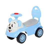 ride on car Toddler Ride On Car With Backrest Music Storage Safe Comfortable Walking Sliding Toy Car Foot To Floor wiggle cart(Blu,No pedals)