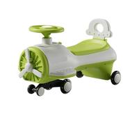 ride on car Twist Car Music With Music Light Silent PU Universal Wheels Anti-Rollover Sturdy Swing Cars wiggle cart(Grn)