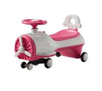 ride on car Twist Car Music With Music Light Silent PU Universal Wheels Anti-Rollover Sturdy Swing Cars wiggle cart(Rose)