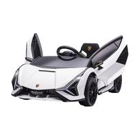 HOMCOM Lamborghini Sian Licensed Electric Car for Kids 12V Ages 3-5 White