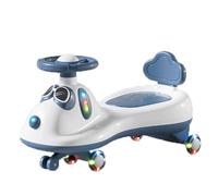 ride on car Wiggle Car Music Light Anti-rollover Turn Wiggle Movement To Steer For Ages 3 Years And Up wiggle cart(Blu)