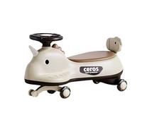 ride on car Wiggle Car With Pedal Music Light Anti-Rollover Swing Cars Silent Flashing Wheels For Ages 1 Years And Up Ride On Toys wiggle cart(Brown,No Lights and Music)