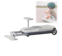 Ride-On Car with Cleaning Fun, 3 in 1 Go Kart, Dual Motor Stepless Speed Go Kart with Glowing Wheels and Storage, Anti-Rollover, Indoor & Outdoor for Kids Ages 3+