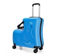 Ride On Kids Suitcase with Seat Belt Handlebars and Pedals Maximize Safety