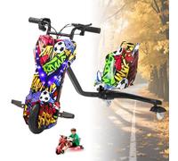 Ride-On Kids Tricycle, 3-Wheel Scooter Drift Cart with 360° Swivel and Slide Features, Electric Ride-On Car with 9 MPH Speed, for Boys and Girls