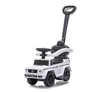 Ride-on Mercedes-Benz G 350 d 3-in-1 - from 12 months, seat height 260 mm, tilt protection, protective bar, push and grab bar with removable steering function, white