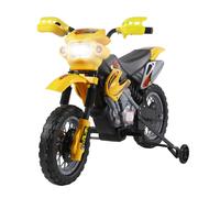 Ride On Motorbike E-Ride Yellow Kids 3-6yrs 25W 45min Playtime 25kg Load 2.5km/h