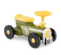 Ride on Push Car Portable Foot to Floor Scooter With Train Whistle Gymax Green One Size