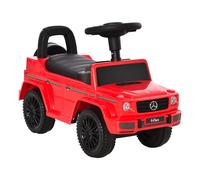 Ride-On Sliding Car Red PP 62.5x28.5x41.5cm Toddler Push Cart w/ Horn & Storage