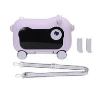 Ride On Suitcase, Large Capacity Lightweight, Carry On Luggage with Scooter &, PP ABS Material, for Kids (Purple)