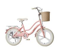 ride on toy Kids Bike,16-22 Inch Children Bicycle For Boys Girls Rider Height 32-60 Inch, Coaster Brake With Woven Basket And Bell tricycle bicyle(Pink1,16inch)