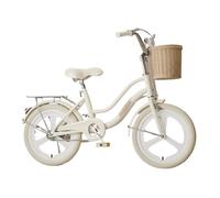 ride on toy Kids Bike,16-22 Inch Children Bicycle For Boys Girls Rider Height 32-60 Inch, Coaster Brake With Woven Basket And Bell tricycle bicyle(Beige1,20inch)