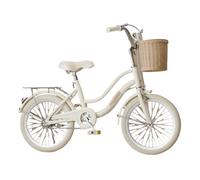ride on toy Kids Bike,16-22 Inch Children Bicycle For Boys Girls Rider Height 32-60 Inch, Coaster Brake With Woven Basket And Bell tricycle bicyle(Beige,20inch)